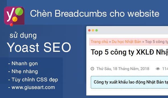 Hướng dẫn chèn Breadcrumbs cho website WordPress sử dụng plugin Yoast Seo